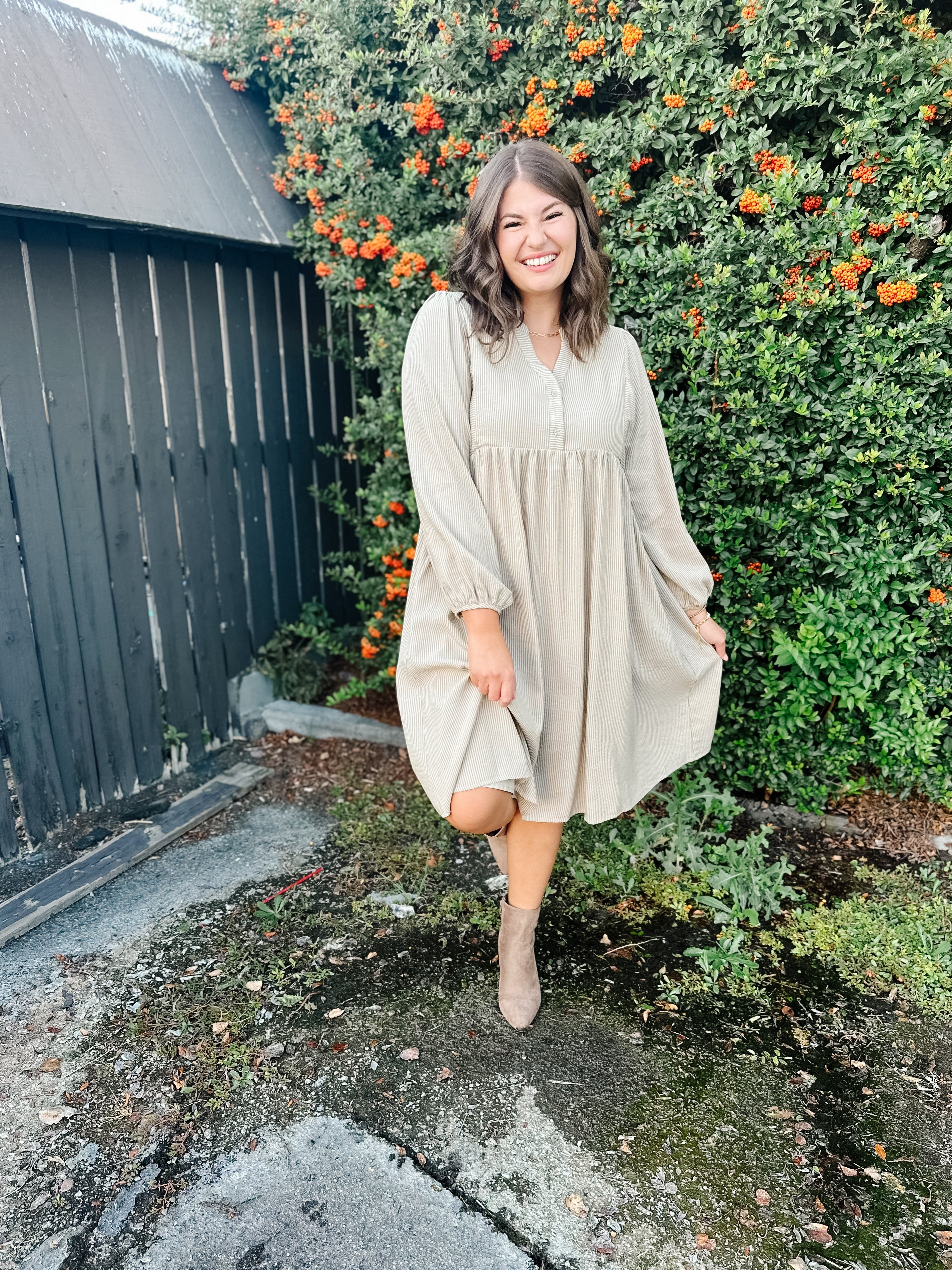 Kienna Woven Babydoll Dress