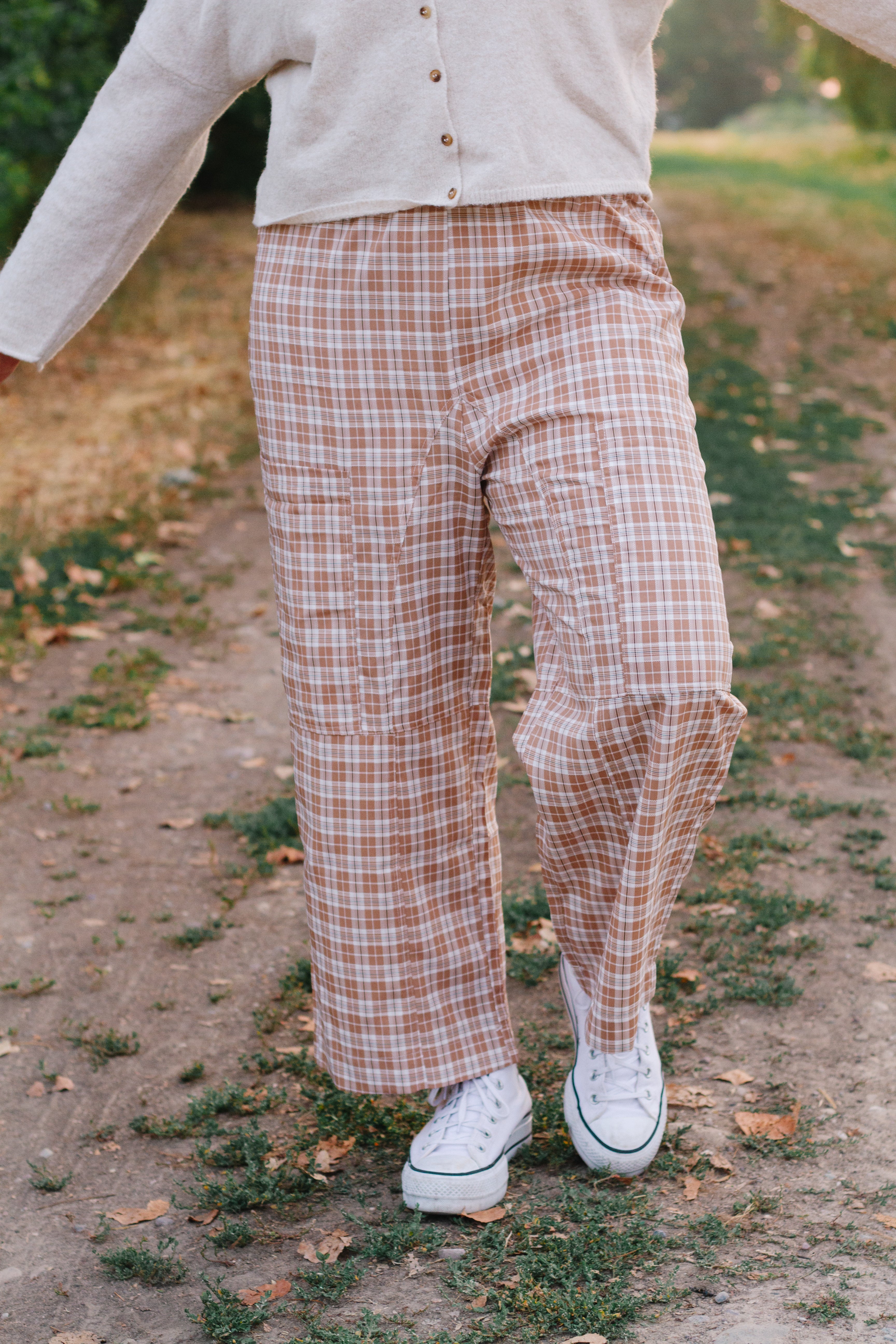 Kat Plaid Wide Leg Pants