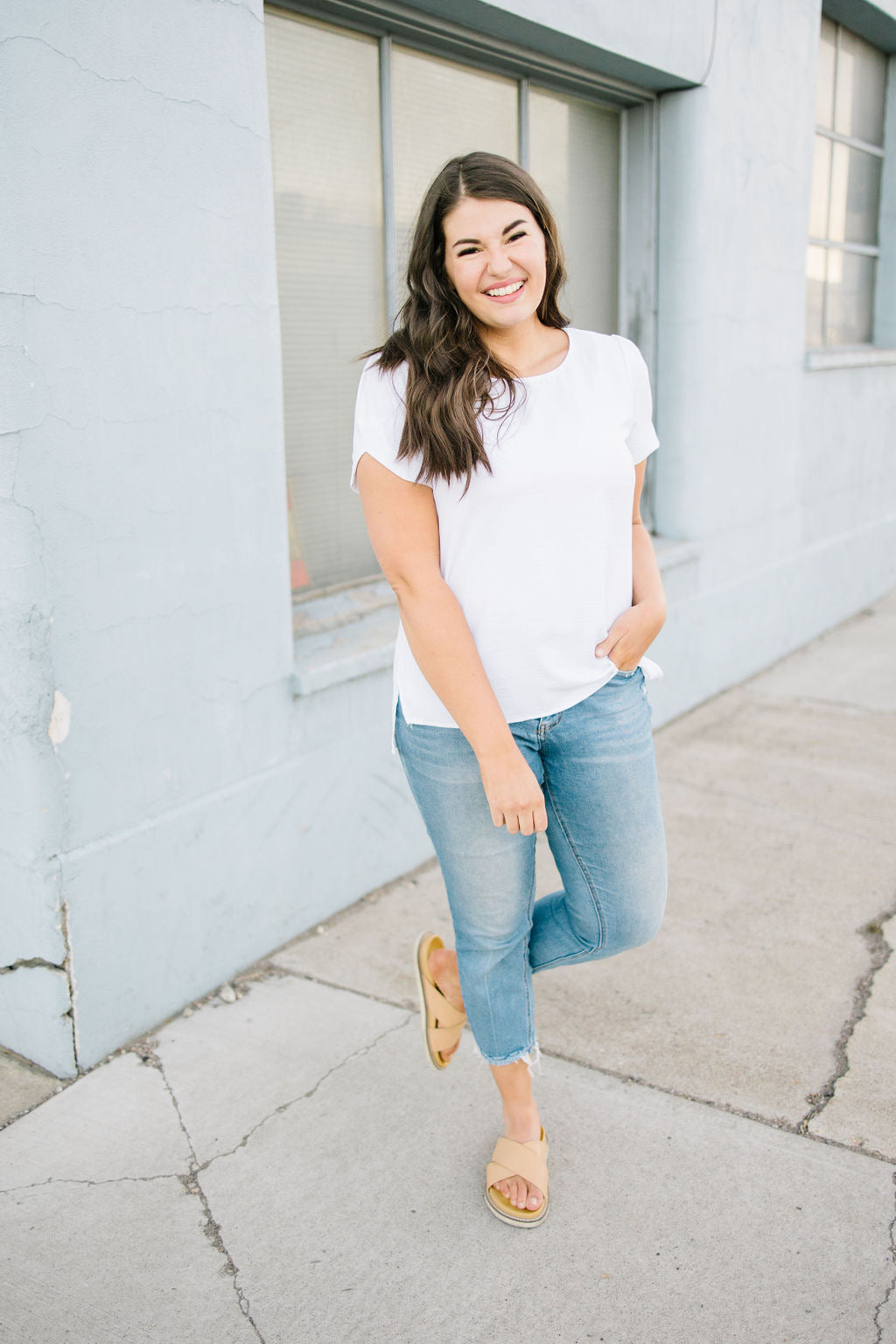 Cayne Detail Blouse in White